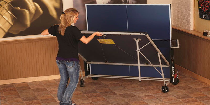 plegado mesa de ping pong de interior